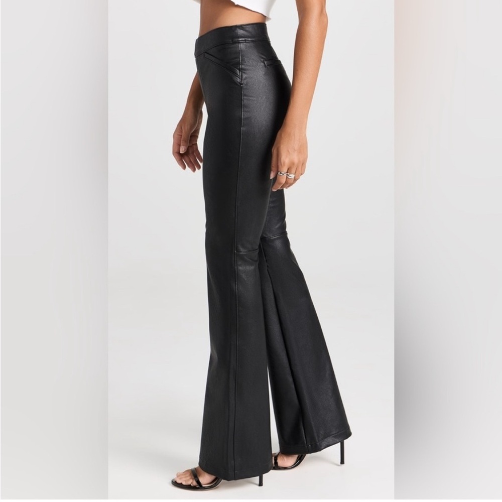 SPANX Leather-Like Flare Pants XS Tall (Long)